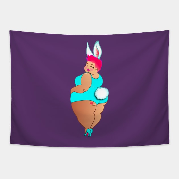 Bunny Tapestry by Toni Tees