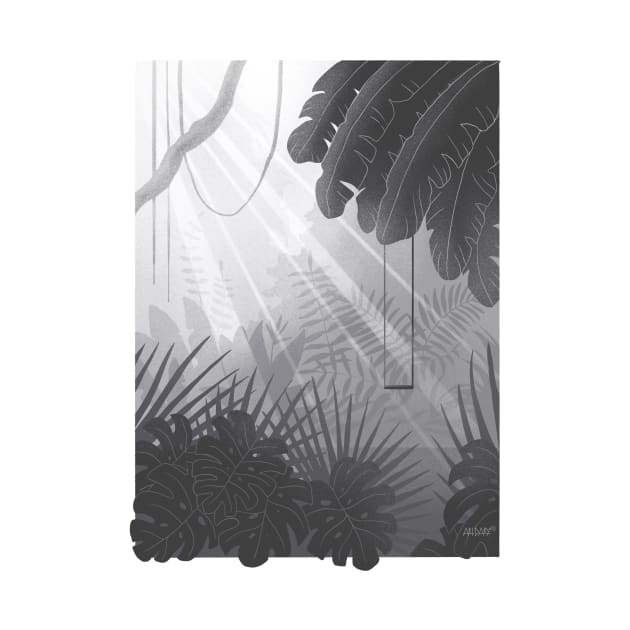Black and White jungle by ArtDary