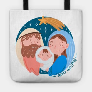 Nativity Hand Drawn Tote