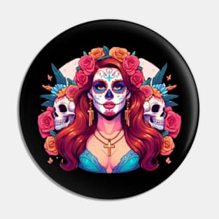 Lana Dia De Los Muertos Pin