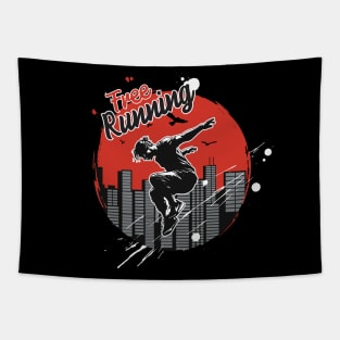 Parkour Freerunner Retro Themed Gift Tapestry