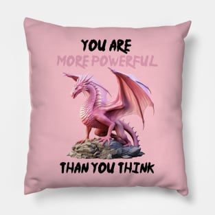 Beat Cancer - Dragon Power Within! Pillow