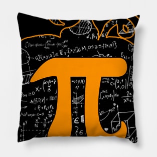 Pumpkin Pi Math Funny Halloween Costume Pillow