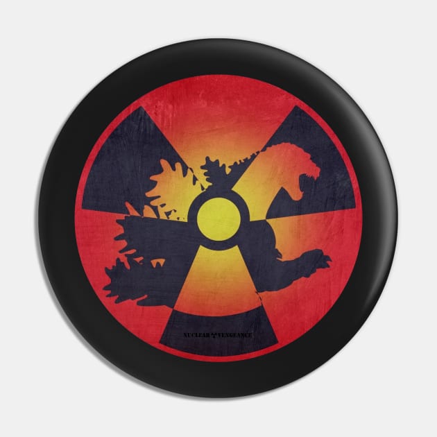 Godzilla Nuclear Symbol Pin by nuclear_vengeance