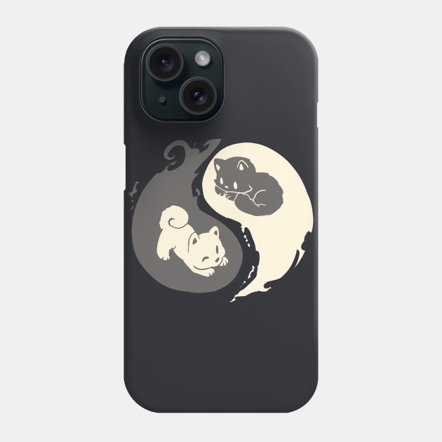 Kit and Pup Phone Case by Binoftrash