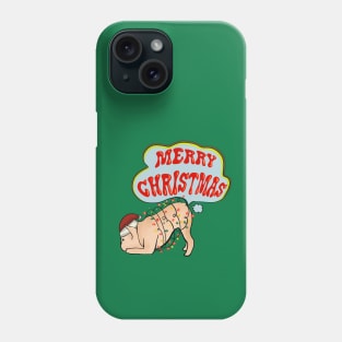 Downward Dog With Christmas Lights Phone Case