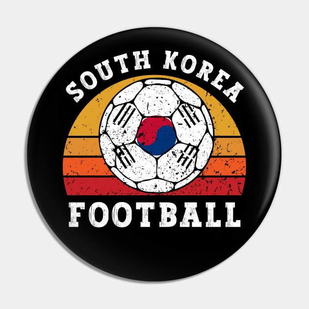 South Korea Football Lover Pin by footballomatic