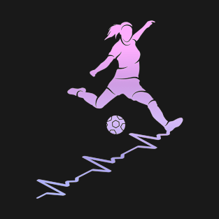 Soccer Player Sports Futbol Women Girls Soccer T-Shirt