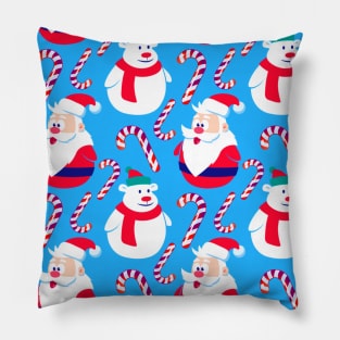 Snowman Christmas Pattern Pillow