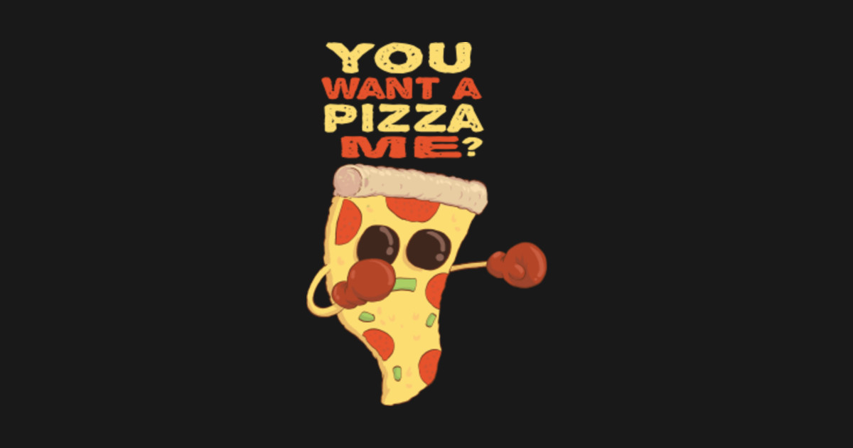 Pizza Slice Guy Boxing Gift Pizza Lover Sticker TeePublic