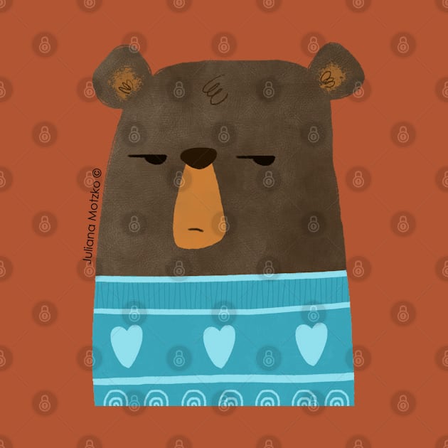 Skeptical bear by julianamotzko