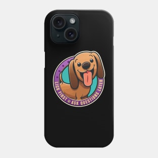 Lick First! Dachshund Dog Design Phone Case