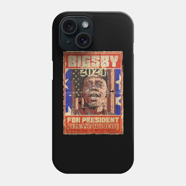 RETRO CLAYTON BIGSBYFOR PRESIDENT 2024 Phone Case by THE URBAN PUPPY