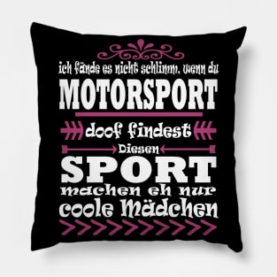 Motorsport Mädchen Motorrad Bike Geschenk Pillow