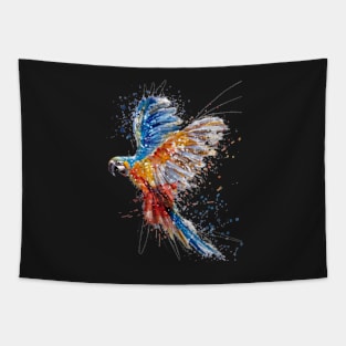 Rainbow Parrot Tapestry