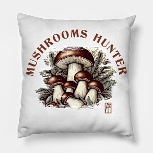 MUSHROOMS - Mushrooms Hunter - Bolete Mushrooms - Bolete Forager Pillow