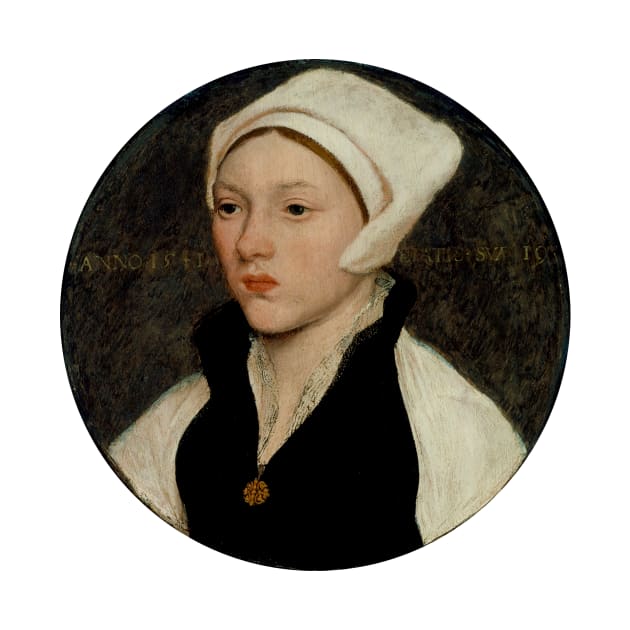 Portrait of a Young Woman with a White Coif by terrybain