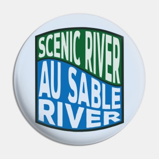 Au Sable River Scenic River Wave Pin