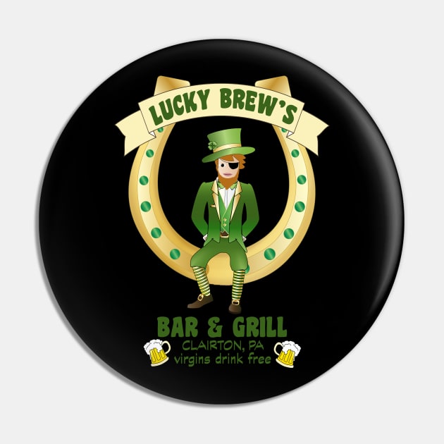 Lucky's Brew Bar and Grill Pin by CreatingChaos