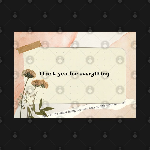 Thank you beige design by BlossomShop