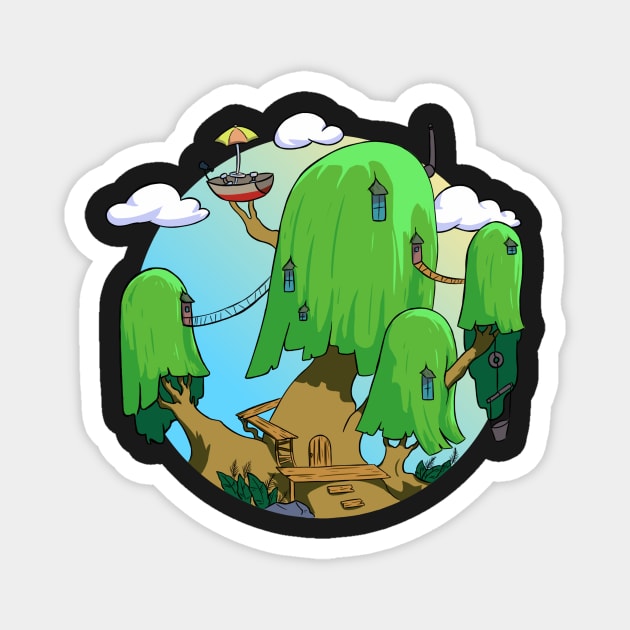 Tree house Adventure time Magnet by Darkartroll