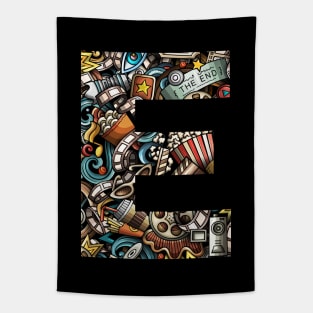 Monogram Letter E Tapestry