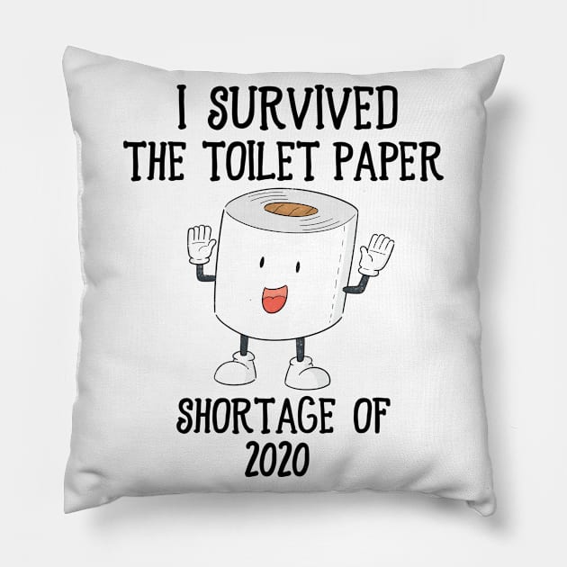 Vintage I Survived the Toilet Paper Shortage of 2020 Pillow by BeHappy12