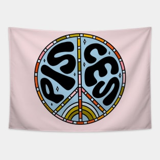 Pisces Peace Sign Tapestry