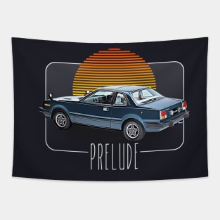 Honda Prelude  /// Retro Classic Car Lover Design Tapestry