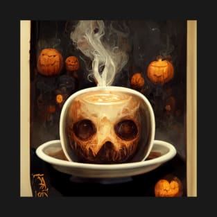 Coffee Halloween Pumpkin T-Shirt