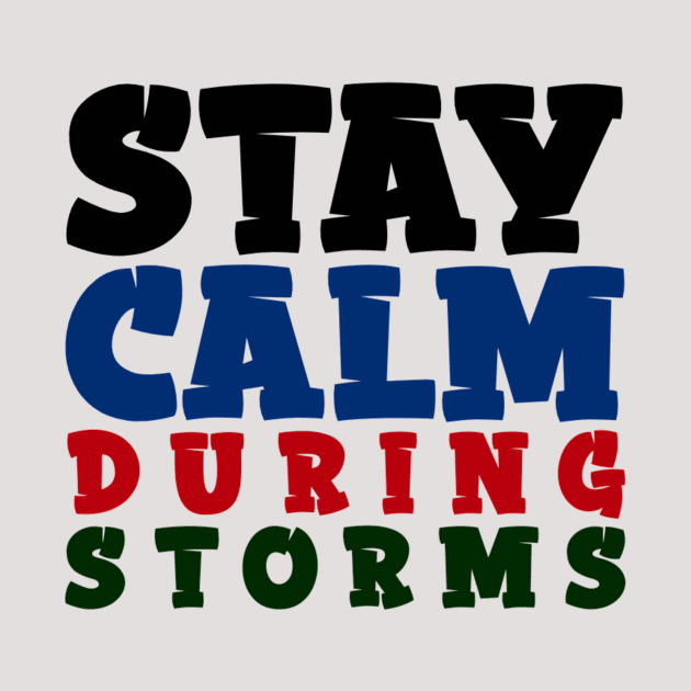 Stay Calm During Storms by Curator Nation