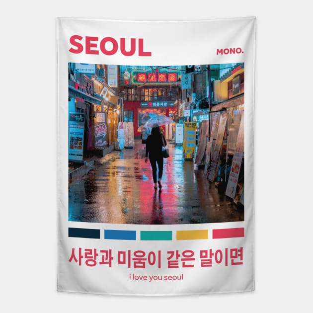 I LOVE U SEOUL (BTS) Tapestry by goldiecloset