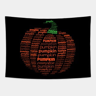 Halloween Pumpkin - Text Tapestry