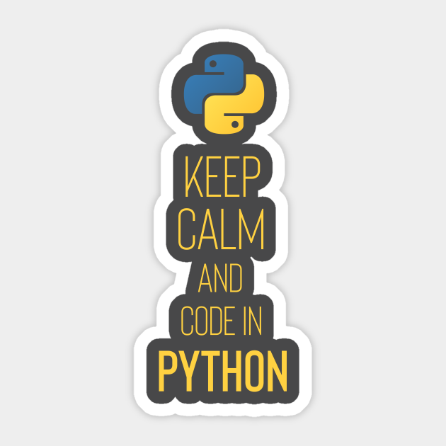 Python Programmer - Python - Sticker | TeePublic