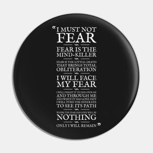 Litany Against Fear Pin