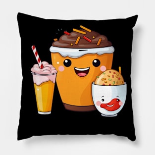 Donut kawaii  junk food T-Shirt cute  funny Pillow