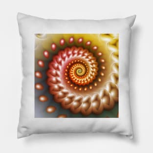 Shiny Peach Shell Pillow