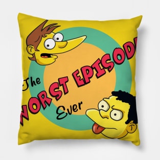 Worst Episode Ever Logo - YELLOW SQUARE Pillow