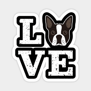 Boston Terrier Dog Love Magnet