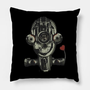 Peace And Love Robot Head Pillow