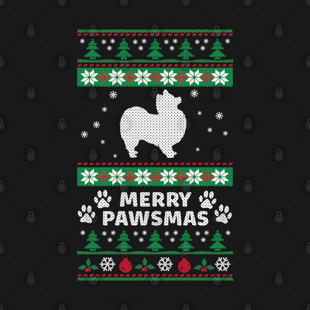 Merry Pawsmas Papillion Dog Christmas by ikhanhmai