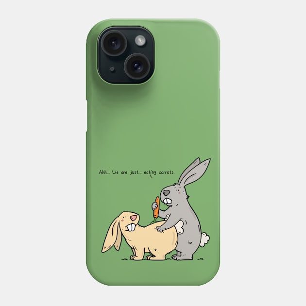 Just eating carrots Phone Case by Otterlyalice