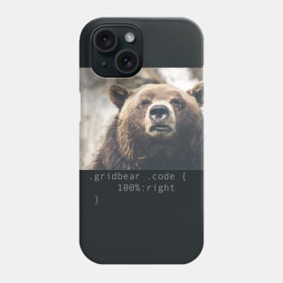 Grid Bear Codes Phone Case