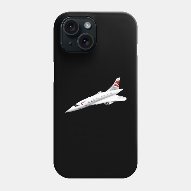 Concorde Supersonic Phone Case by Funky Aviation