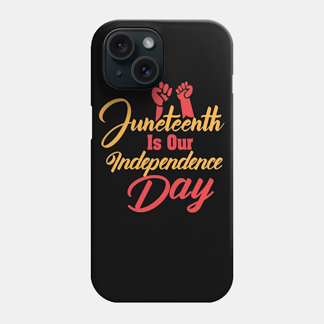 Celebrate the end of slavery and commemorate the date of emancipation in the United States. Phone Case by gdimido