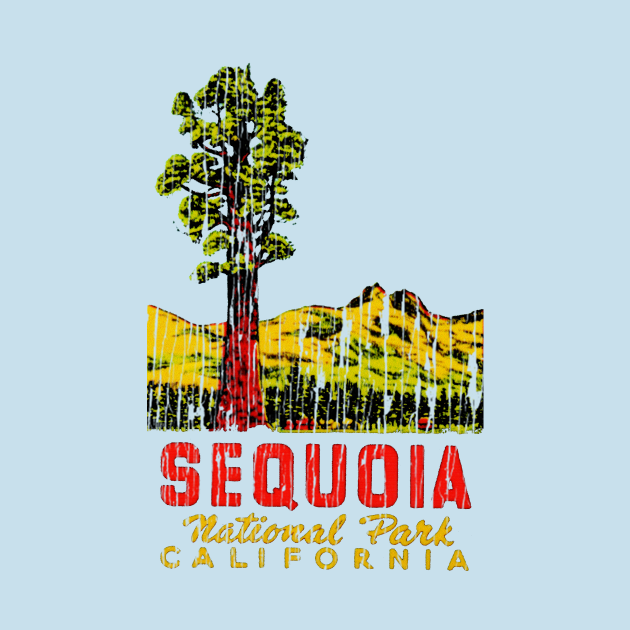 Disover Sequoia National Park California Vintage - Sequoia - T-Shirt