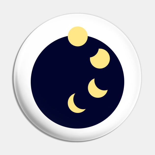 Moonset and Moon Phases Pin by blaugelbgruen