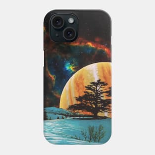 Celestial Sky - Space Collage, Retro Futurism, Sci-Fi Phone Case