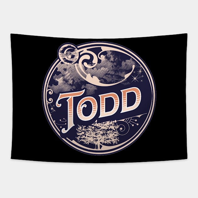 Todd Name Tshirt Tapestry by Renata's