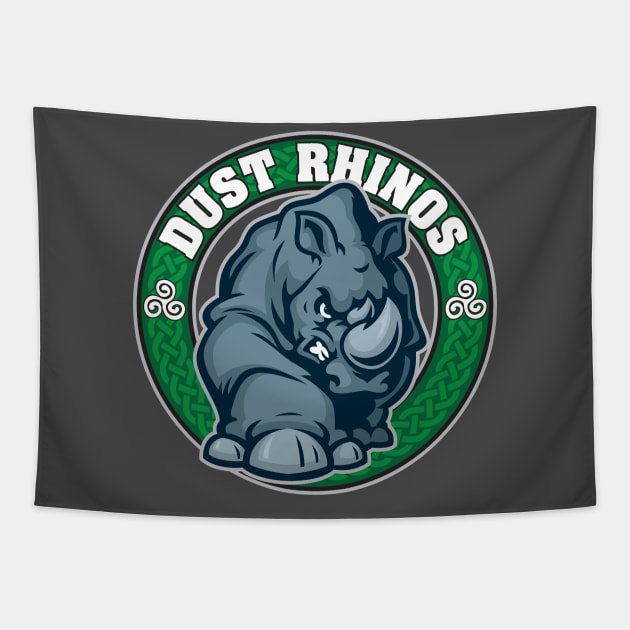 Dust Rhinos Team Logo Tapestry by Dust Rhinos Swag Store